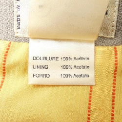 Áo khoác không cổ HERMES với nút sừng - Hàng hiệu Authentic 819178