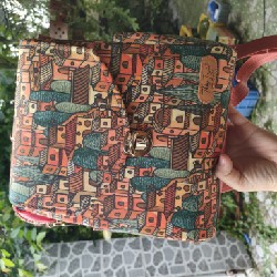 Balo handmade vải canvas Thủy Tuyên mới 100%. Mua cho bé đi học, mà bé không thích nên chưa dùng đến 11120