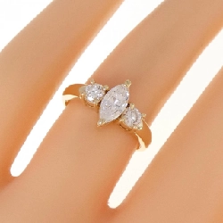 Nhẫn kim cương K18YG 0.435CT 672824