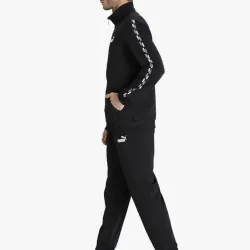 Trang phục thể thao Puma đen phối sọc dài tay quần jogger 790082