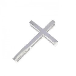 K18WG Mặt dây chuyền hình chữ thập - Hàng hiệu Chính hãng