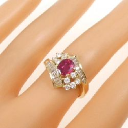 Nhẫn Ruby K18YG 0.749CT - Hàng hiệu Chính hãng 853036