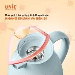 Phích giữ nhiệt UNIE UKW06 1.6L, ruột thủy tinh Borosilicate kháng khuẩn 622209