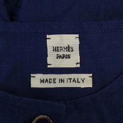 Đầm ngắn Bohemian HERMES bằng vải gạc 5E0570DB 648622