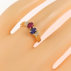 Nhẫn đá màu K18YG 666373