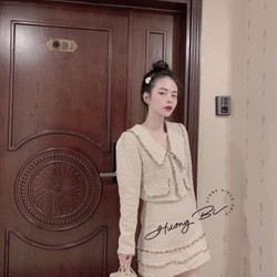 Bộ dạ tweeds mỏng xinh 93229