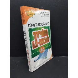 [Sách Cũ SCGR] Công thức cần nhớ toán - lí - hóa cấp 3 mới 80% bẩn gấp bìa 2019 HCM2608 GIÁO TRÌNH, CHUYÊN MÔN