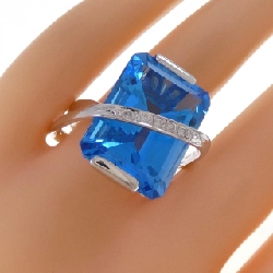 Nhẫn Blue Topaz K18WG - Hàng hiệu Chính hãng 849435