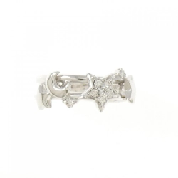 Nhẫn kim cương K18WG hình sao và mặt trăng 0.08CT 667958