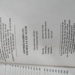 Góp phần nghiên cứu văn hoá và tộc người  460430