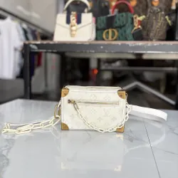 TÚI HỘP LV SOFT TRUNK MINI TRẮNG TINH KHÔI 