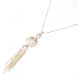 K18PG Dây chuyền kim cương 0.69CT - Hàng hiệu Chính hãng 858193