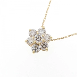 K18YG Hoa Kim Cương Dây Chuyền 0.50CT - Hàng hiệu Chính hãng 863869