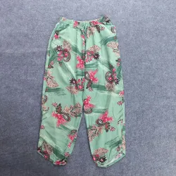 Bộ mặc nhà họa tiết hoa màu xanh vải tole 932346