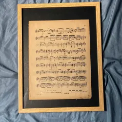 Tranh decor phổ nhạc cũ (trước 75) 1020951