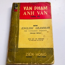 📚 VĂN PHẠM ANH VĂN TOÀN BỘ – GS. Lê Bá Kông 370 trang, xuất bản năm 1960 