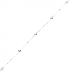 K18WG Sapphire Bracelet 0.98CT - Hàng hiệu Authentic 870504