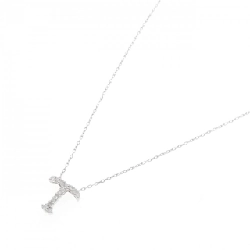 Dây chuyền kim cương chữ T K18WG 0.14CT - Hàng hiệu Chính hãng 861092