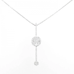 K18WG 2WAY Dây chuyền kim cương 0.70CT - Hàng hiệu Authentic