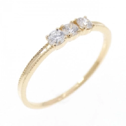 【Remake】Nhẫn kim cương K18YG 0.15CT