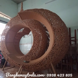 Ghế tổ chim mây tre chụp hình 471105