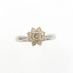 Nhẫn kim cương hoa K18YG/PT900 0.50CT - Hàng hiệu Authentic 852691