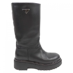 Giày bốt dài PRADA với logo hình tam giác 1U635N - Hàng hiệu Authentic