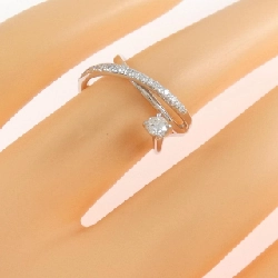 Nhẫn đính hôn kim cương K18WG 0.132CT - Hàng hiệu Authentic 853500