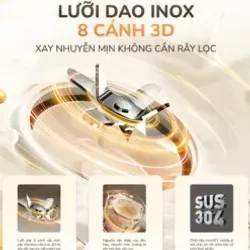 🥛 UNIE UCB15 – Làm sữa hạt chuẩn mịn, nấu cháo, xay sinh tố, làm soup chỉ 1 nút bấm! 715240