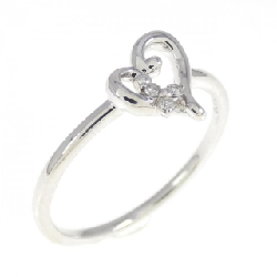 Nhẫn kim cương hình trái tim K10WG 0.02CT