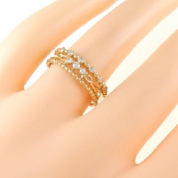 Nhẫn kim cương K18YG 0.12CT 672537