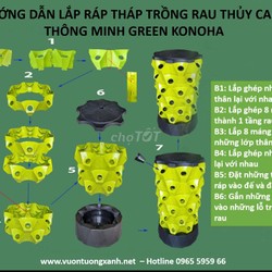 Tháp trồng rau thủy canh 9 tầng