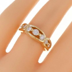 Nhẫn kim cương K18YG 0.52CT 673653