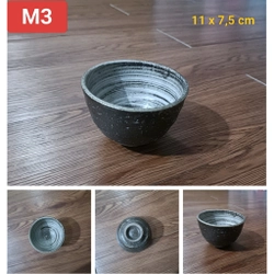 Chén đĩa gốm Nhật các loại [Men mộc] [Chén đĩa đựng cơm, canh, nước t 470782