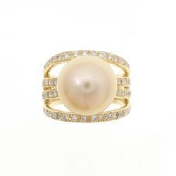 Nhẫn ngọc trai trắng K18YG 11.5mm 668893