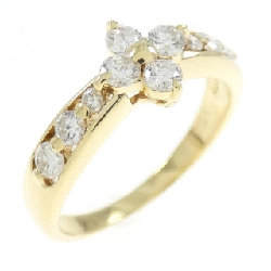 Nhẫn kim cương hoa K18YG 0.51CT