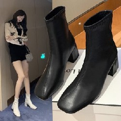 Boot nữ da mềm cao 5cm