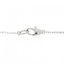 K18WG Dây chuyền kim cương chéo 0.116CT - Hàng hiệu Authentic 848455