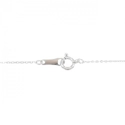 K18WG Dây chuyền hình trái tim kim cương 0.377CT - Hàng hiệu Chính hãng 860898