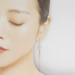 K10YG Bông tai ngọc trai Akoya 7.9mm một bên - Hàng hiệu Chính hãng 869368