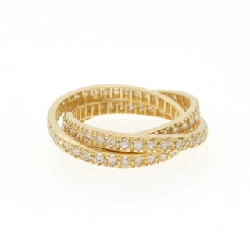 Nhẫn kim cương K18YG 1.30CT - Hàng hiệu Authentic