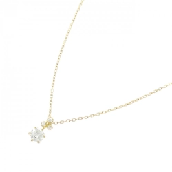 Dây chuyền kim cương K18YG 0.308CT G SI1 Tốt - Hàng hiệu Chính hãng 873279