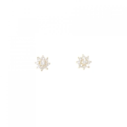 K18YG Bông tai kim cương - Hàng hiệu Chính hãng