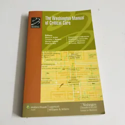 📚 THE WASHINGTON MANUAL OF CRITICAL CARE