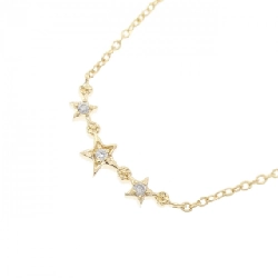 K18YG Ngôi sao Kim cương Dây chuyền 0.01CT - Hàng hiệu Chính hãng 860786