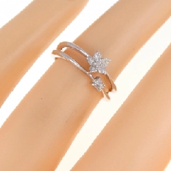 Nhẫn kim cương hoa K14WG 0.15CT 671068