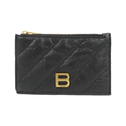 【Sản phẩm mới】Ví đựng tiền xu và thẻ dài CRUSH của Balenciaga QUILTED 766465 210J1