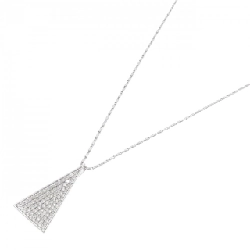 K18WG/750WG Pave Diamond Necklace 0.70CT - Hàng hiệu Chính hãng 860117