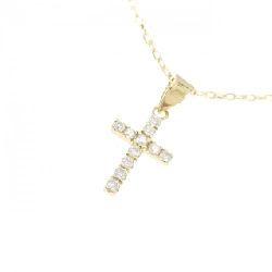 K18YG Dây chuyền kim cương hình chữ thập 0.11CT - Hàng hiệu Chính hãng 863464