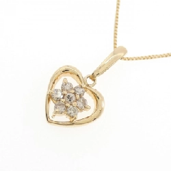 K18YG Dây chuyền kim cương hình trái tim - Hàng hiệu Authentic 859548